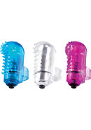 The Fingos Fun Finger Vibrator Silicone Waterproof 6 Per Display - Assorted Colors