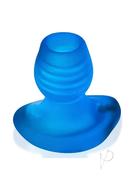 Glowhole 1 Hollow Buttplug With Led Insert - Small - Blue Morph